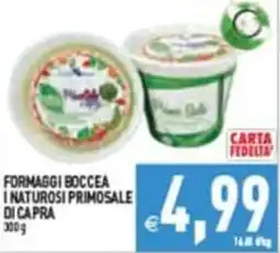 Iperfamily Formaggi Boccea I Naturali Primosalè di Capra offerta