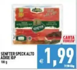 Iperfamily Senfter speck alto adige igp offerta