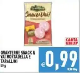 Iperfamily Granterre Snack & Vai Mortadella e Tarallini offerta