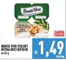Iperfamily Bonta' Viva Yogurt Avena Noci Bifidus offerta