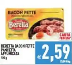 Iperfamily Beretta bacon fette pancetta affumicata offerta