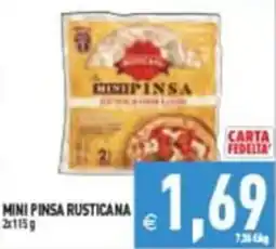 Iperfamily Mini pinsa rusticana offerta