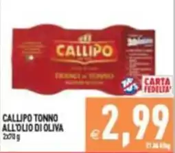 Iperfamily Callipo tonno all'olio di oliva offerta