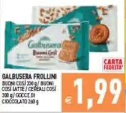 Iperfamily Galbusera Frollini offerta