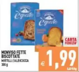 Iperfamily Monviso fette biscottate mirtilli/albicocca offerta