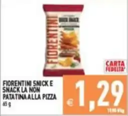 Iperfamily Fiorentini snack e snack la non patatina alla pizza offerta
