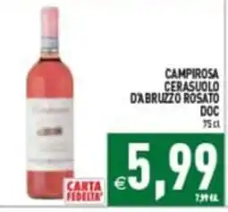 Iperfamily Campirosa cerasuolo d'abruzzo rosato doc offerta