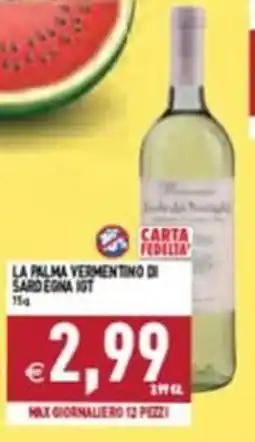 Iperfamily La Palma Vermentino di Sardegna IGT offerta