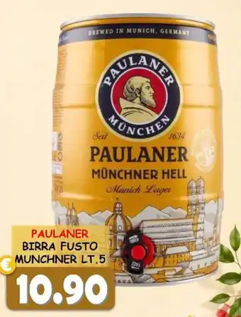 Paulaner birra fusto munchner