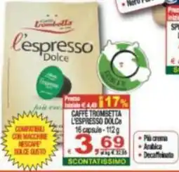 CTS Supermercati Caffè Trombetta l'espresso dolce offerta