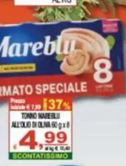 CTS Supermercati Tonno Mareblu all'olio di oliva offerta