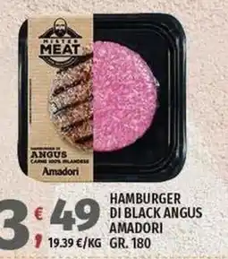 Vivo Supermercati Hamburger di Black Angus Amadori offerta