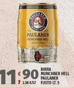Vivo Supermercati Birra Munchner Hell Paulaner offerta