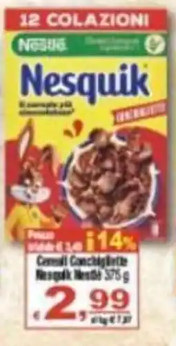 CTS Supermercati Cereali Conchiglie Nesquik Health offerta