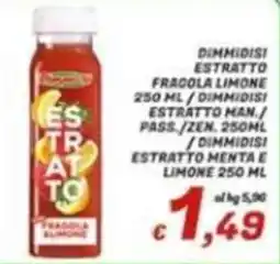 Idromarket Dimmidisi estratto fragola limone offerta