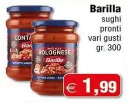 Magazzini Smart Barilla sughi pronti vari gusti offerta