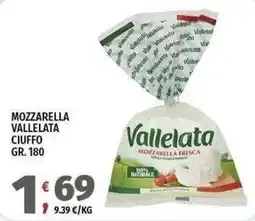 Vivo Supermercati Mozzarella vallelata offerta
