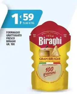 Vivo Supermercati Formaggio grattugiato fresco Biraghi offerta