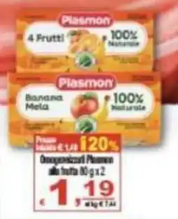 CTS Supermercati Plasmon polpa frutta offerta