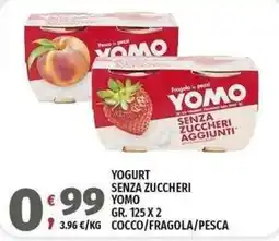 Vivo Supermercati Yogurt senza zuccheri Yomo offerta