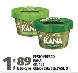 Vivo Supermercati Pesto fresco Rana offerta