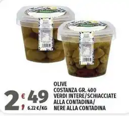 Vivo Supermercati Olive Costanza offerta