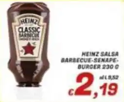 Idromarket Heinz salsa barbecue-senape-burger offerta