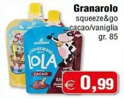Magazzini Smart Granarolo squeeze&go cacao/vaniglia offerta