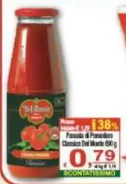 CTS Supermercati Passata di Pomodoro Classica Del Monte offerta