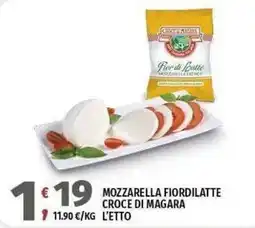 Vivo Supermercati Mozzarella fiordilatte croce di magara offerta