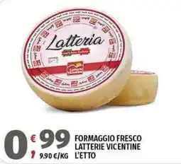 Vivo Supermercati Formaggio fresco Latterie Vicentine offerta