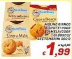 Idromarket Mulino Bianco biscotti cuor di mela/cuor di bosco/settembrini offerta