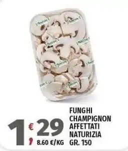 Vivo Supermercati Funghi champignon affettati naturizia offerta