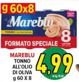 Iper Triscount Tonno all'olio di oliva Mareblu offerta