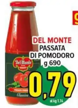 Iper Triscount Del Monte passata di pomodoro offerta