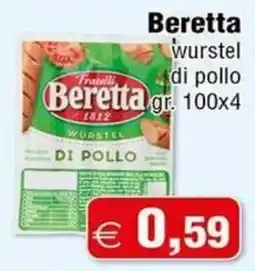 Magazzini Smart Fruelli Beretta wurstel di pollo offerta