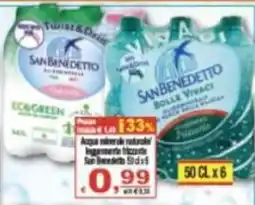 CTS Supermercati Acqua minerale naturale leggermente frizzante San Benedetto offerta