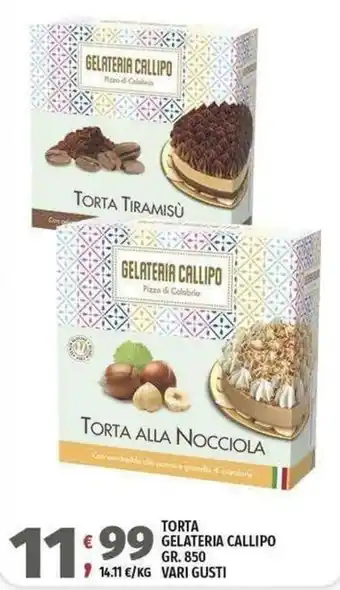 Vivo Supermercati Torta Gelateria Callipo offerta