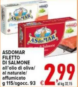 Iper Triscount Asdomar filetto di salmone offerta