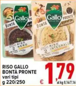 Iper Triscount Riso Gallo Bontà Pronte offerta