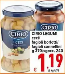 Iper Triscount Cirio legumi ceci offerta