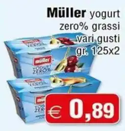 Magazzini Smart Müller yogurt zero% grassi offerta