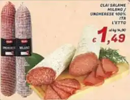 Idromarket Clai Salame Milano / Ungherese 100% Ita offerta
