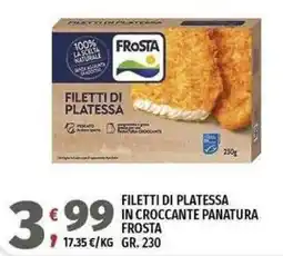Vivo Supermercati Filetti di platessa in croccante panatura Frost offerta