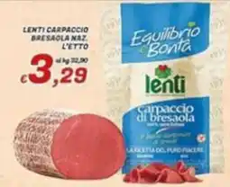 Idromarket Carpaccio di bresaola offerta