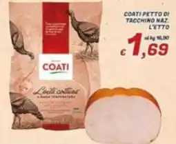 Idromarket Coati petto di tacchino naz. l'etto offerta