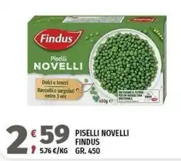 Vivo Supermercati Piselli Novelli Findus offerta