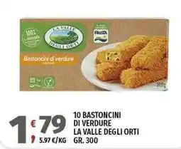 Vivo Supermercati Bastoncini di verdure La Valle degli Orti offerta