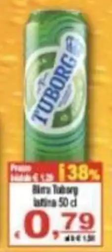 CTS Supermercati Birra Tuborg in latta offerta