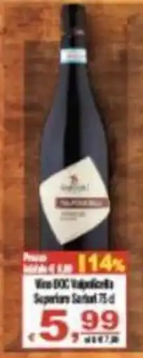 CTS Supermercati Vino DOC Valpolicella Superiore Sant'Antonio offerta